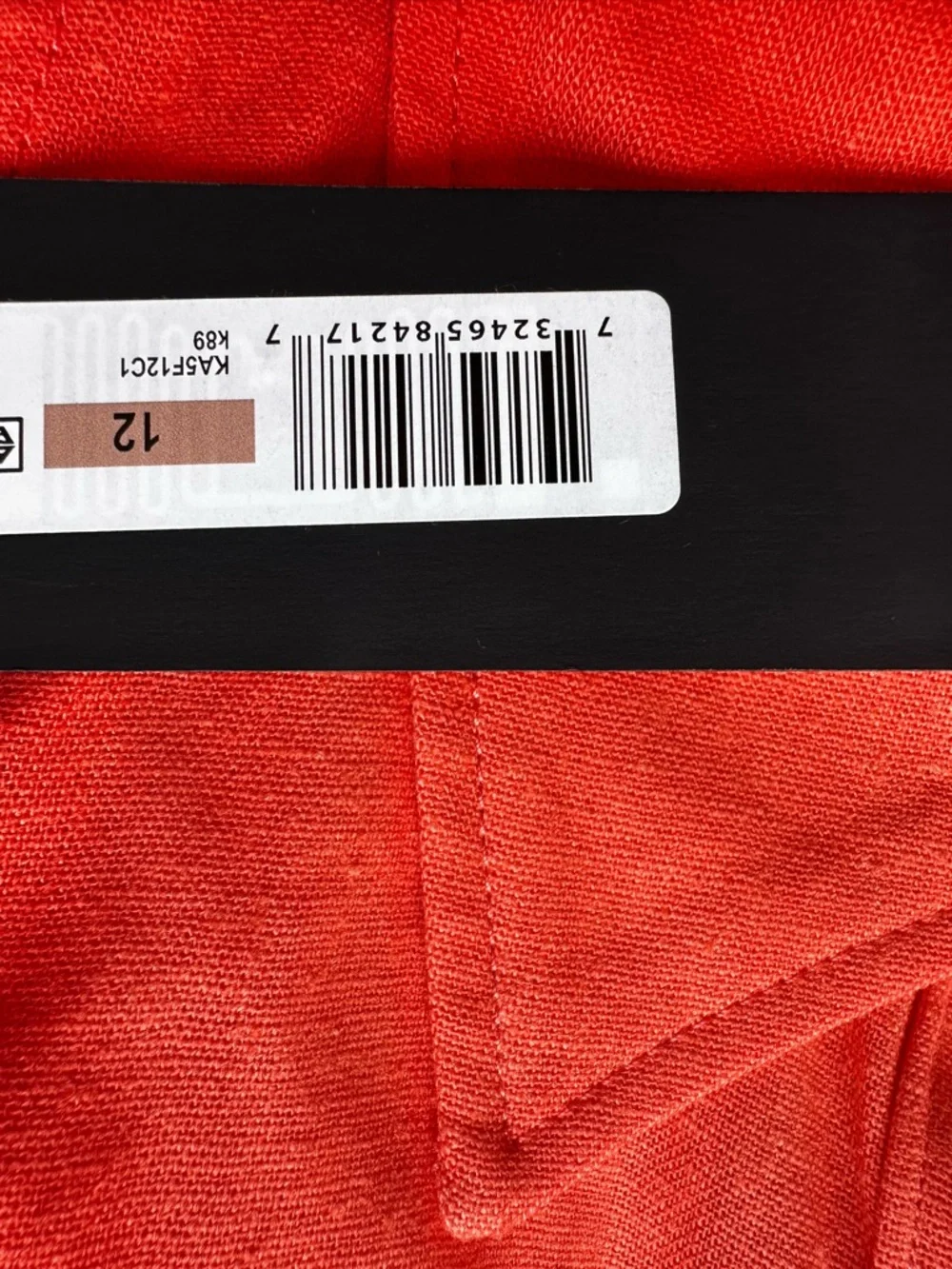 Donna Karan New York Orange Linen Belted Shirt Dress Midi Size 12 - Picture 13 of 15